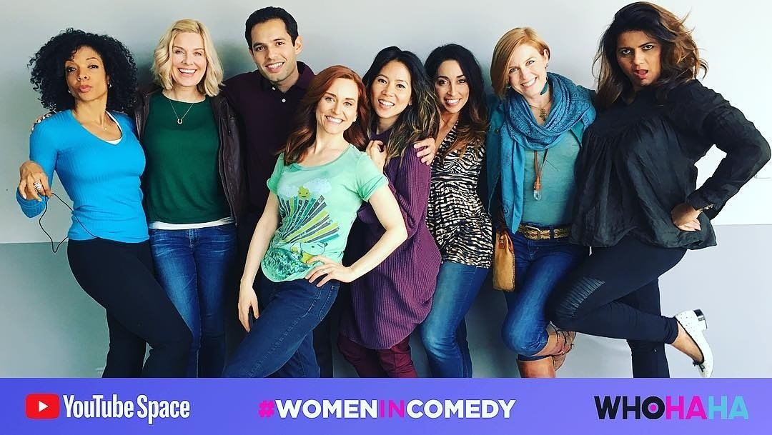 group_ease's tweet photo. Stoked for the launch of our sitcom @group_ease next Thurs! ❤️🎬💥
Deeply grateful to @elizabethbanks, @whohaha, @youtube, @youtubespacela for empowering women with this amazing #womenincomedy program. 
Special thanks to our gorgeous and hilarious cast and stellar crew! ❤️ https://t.co/F19GVXyY9T