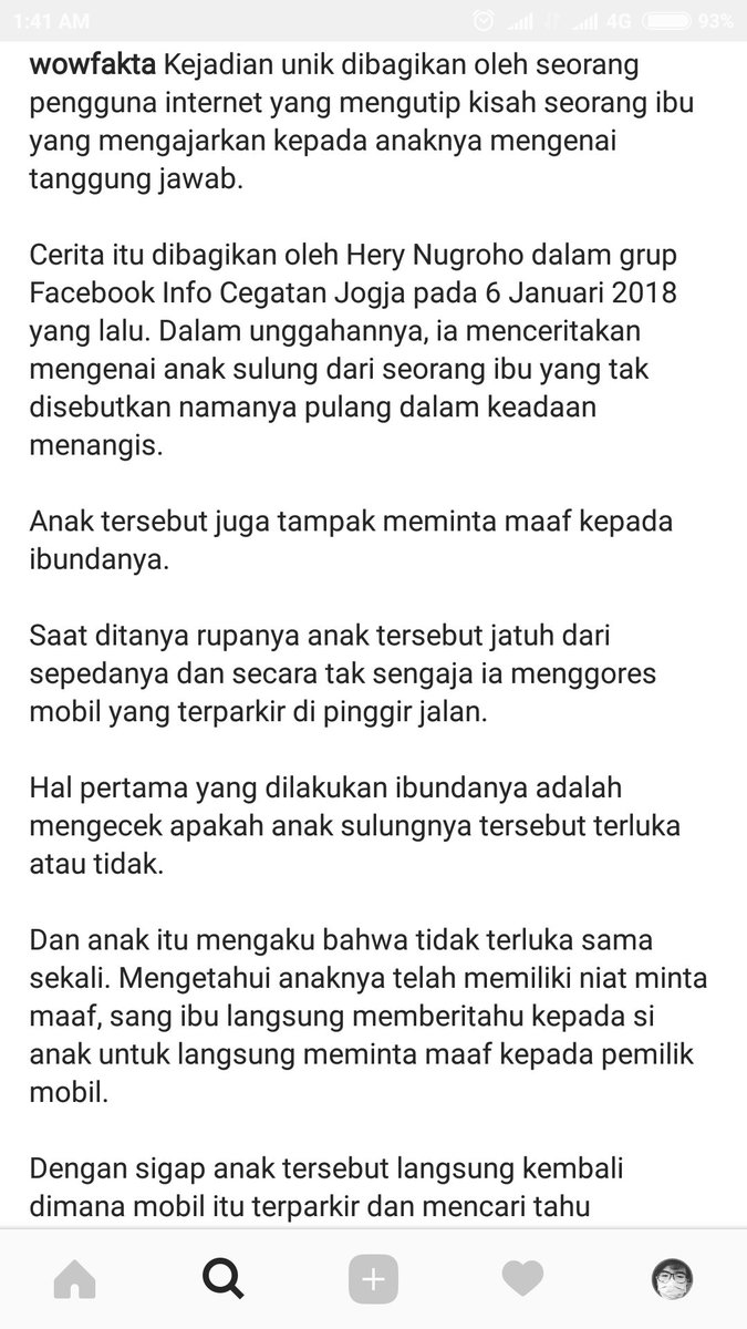 limasudut's tweet photo. Cerita lebih lengkapnya. Anaknya berani mengakui kesalahan dan minta maaf. Ibunya dengan luar biasa mengajarkan tanggung jawab. Seneng rasanya hal ini beneran terjadi. https://t.co/GAMB1w5nM1