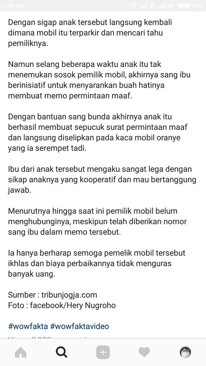 limasudut's tweet photo. Cerita lebih lengkapnya. Anaknya berani mengakui kesalahan dan minta maaf. Ibunya dengan luar biasa mengajarkan tanggung jawab. Seneng rasanya hal ini beneran terjadi. https://t.co/GAMB1w5nM1