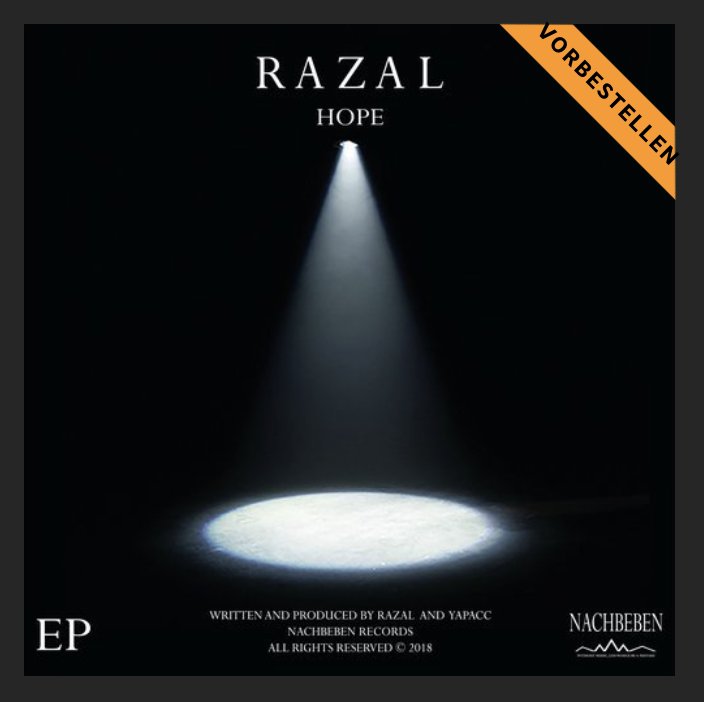 NachbebenBar's tweet photo. Razal is back!Even more powerful, soulful and daring. 
The six tracks interweave hypnotic club, funk and movie scores into a narrative sweetspot, that makes it a pleasure, to go and get involved.Pre-Order Now on Beatport.#NewRelease #electronicmusic #deephousemusic #deephouse https://t.co/DzRA8J7ubk
