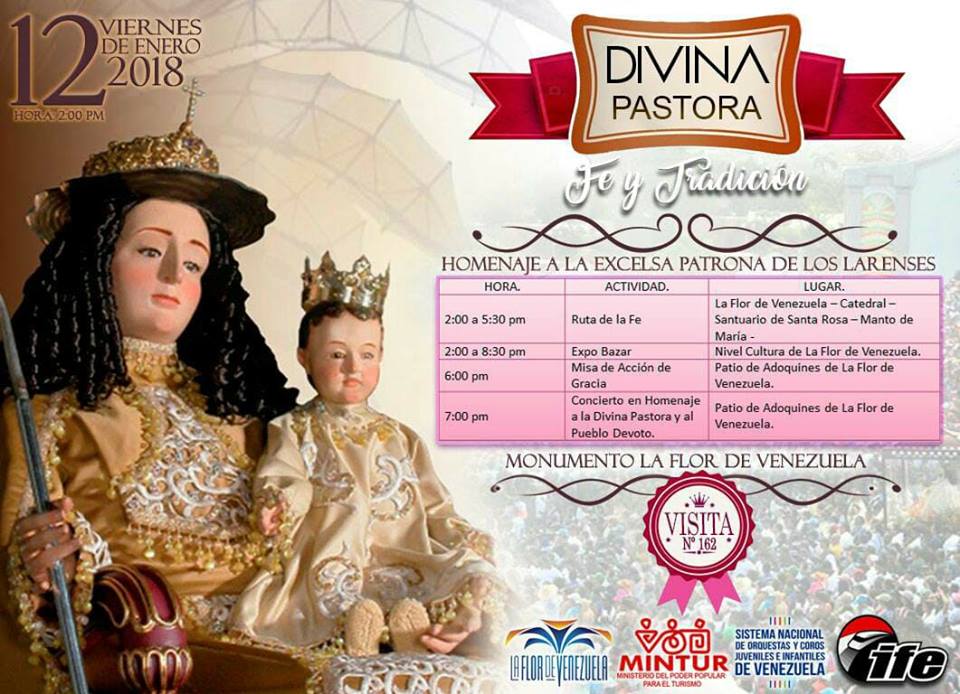 Alex_LLZ's tweet photo. Este #Viernes12 te esperamos!! para que disfrutes de la #ExposiciónArtística, #ExpoBazar, #RutaDeLaFe, #MisaDeAcciónDeGracias y #RecitalMusical en homenaje a la Excelsa Patrona #LaDivinaPastora #TurismoReligioso #ViveLara #ViveBqto https://t.co/x5LXgevgw4