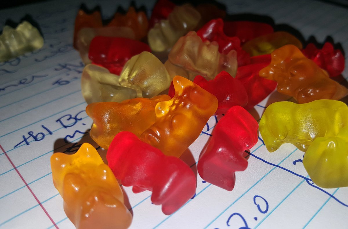 rccompton's tweet photo. You win today Satan. Rainbow candy carnage. #haribo #gummybears #nomnom #gummy #gummyaddict https://t.co/jw1QwGPSR8