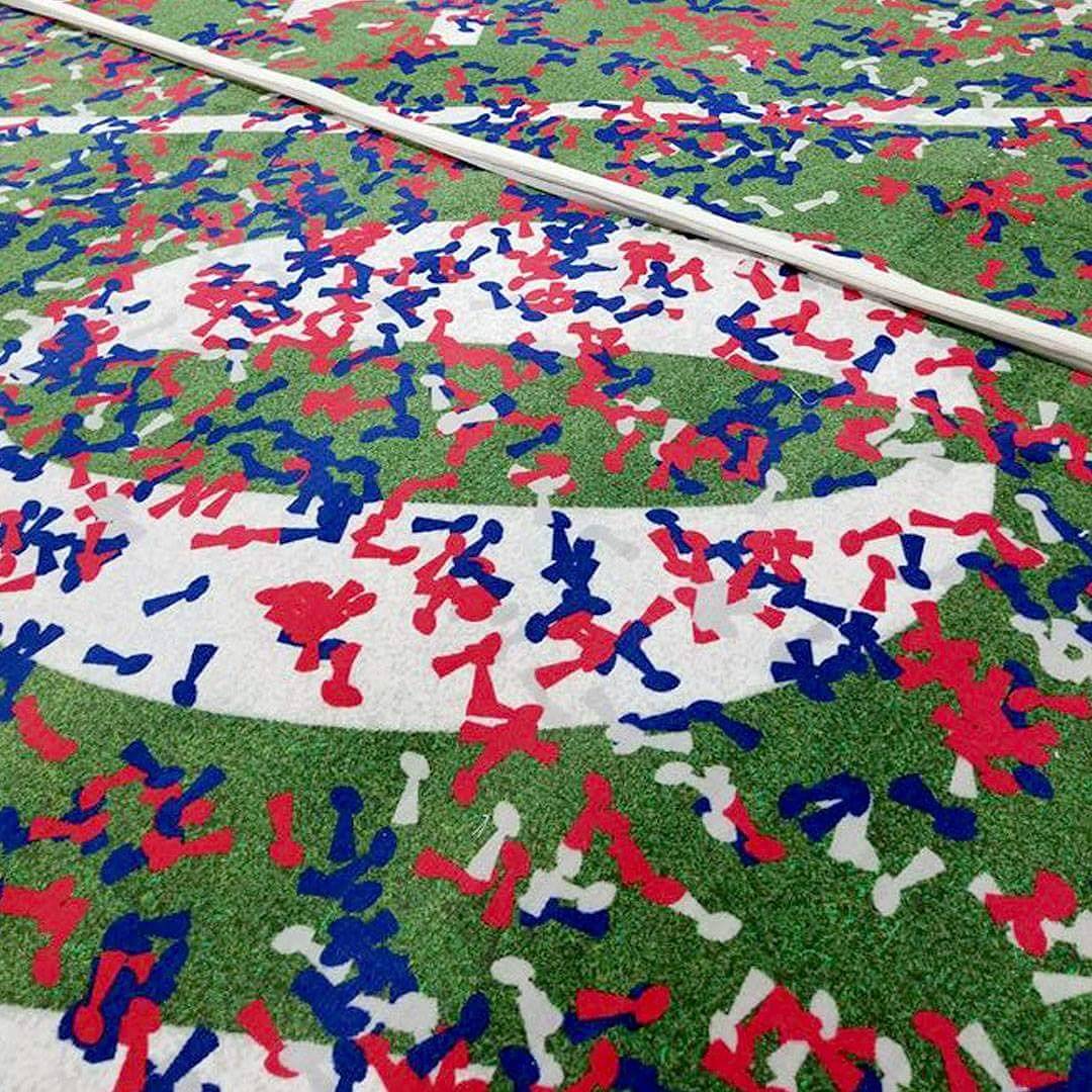 InsideTrackInc's tweet photo. The Inside Track finished product for The NFL Experience in Times Square. High res graphics printed on dye sub carpet. Installed at "Road to the Superbowl" and the "Superbowl Celebration".#theinsidetrack #customprintedcarpet #tradeshow #eventflooring #eventprofs
#nflexperience https://t.co/bxVAp33dGF