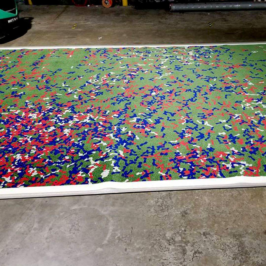 InsideTrackInc's tweet photo. The Inside Track finished product for The NFL Experience in Times Square. High res graphics printed on dye sub carpet. Installed at "Road to the Superbowl" and the "Superbowl Celebration".#theinsidetrack #customprintedcarpet #tradeshow #eventflooring #eventprofs
#nflexperience https://t.co/bxVAp33dGF