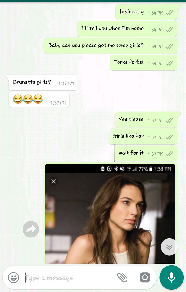 LivingWithWifey's tweet photo. You know your relationship is mega awesome and  you've found the one when this conversation takes place
#RelationshipGoals #CoupleGoals #Toocute #brunettebeauty #awesome #GalGadot #loveher https://t.co/7tCgnqaEMa