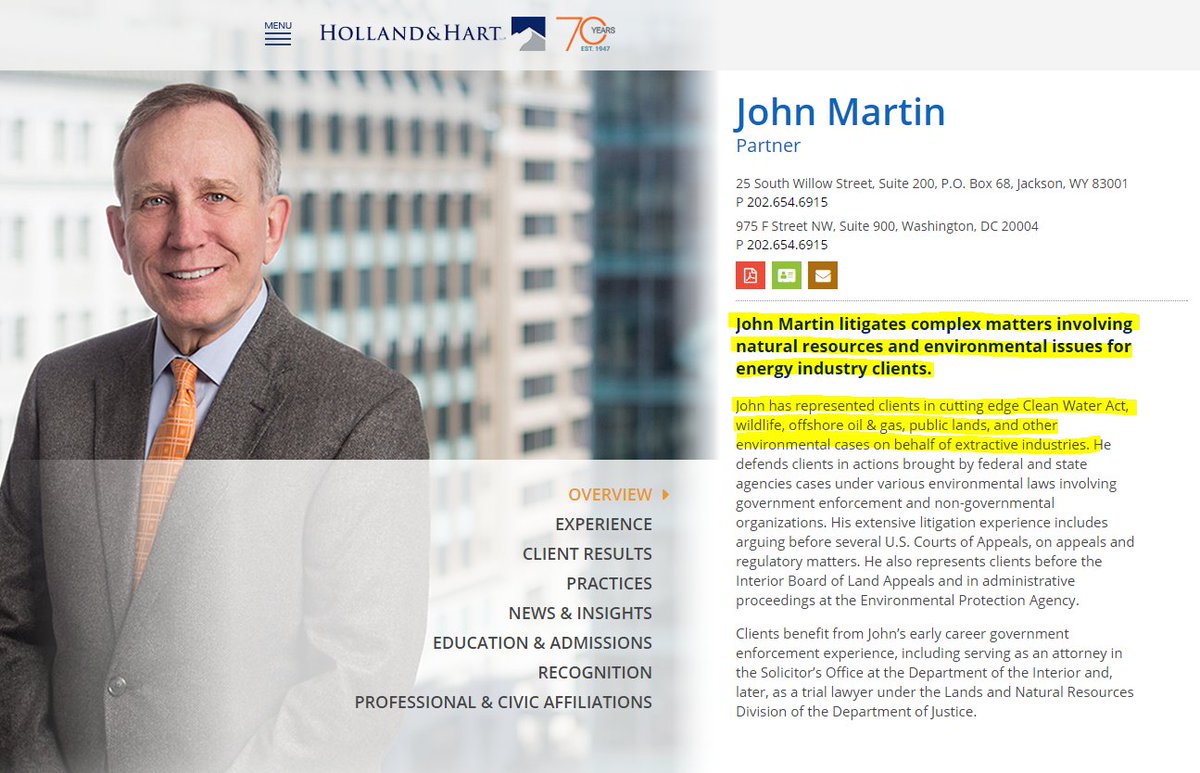 polymetpapers's tweet image. So, let's meet the lawyers working for Minnesota citizens on PolyMet permits, shall we? Let's start with John Martin, partner at H &amp;amp; H. #PolyMetPapers #mnleg