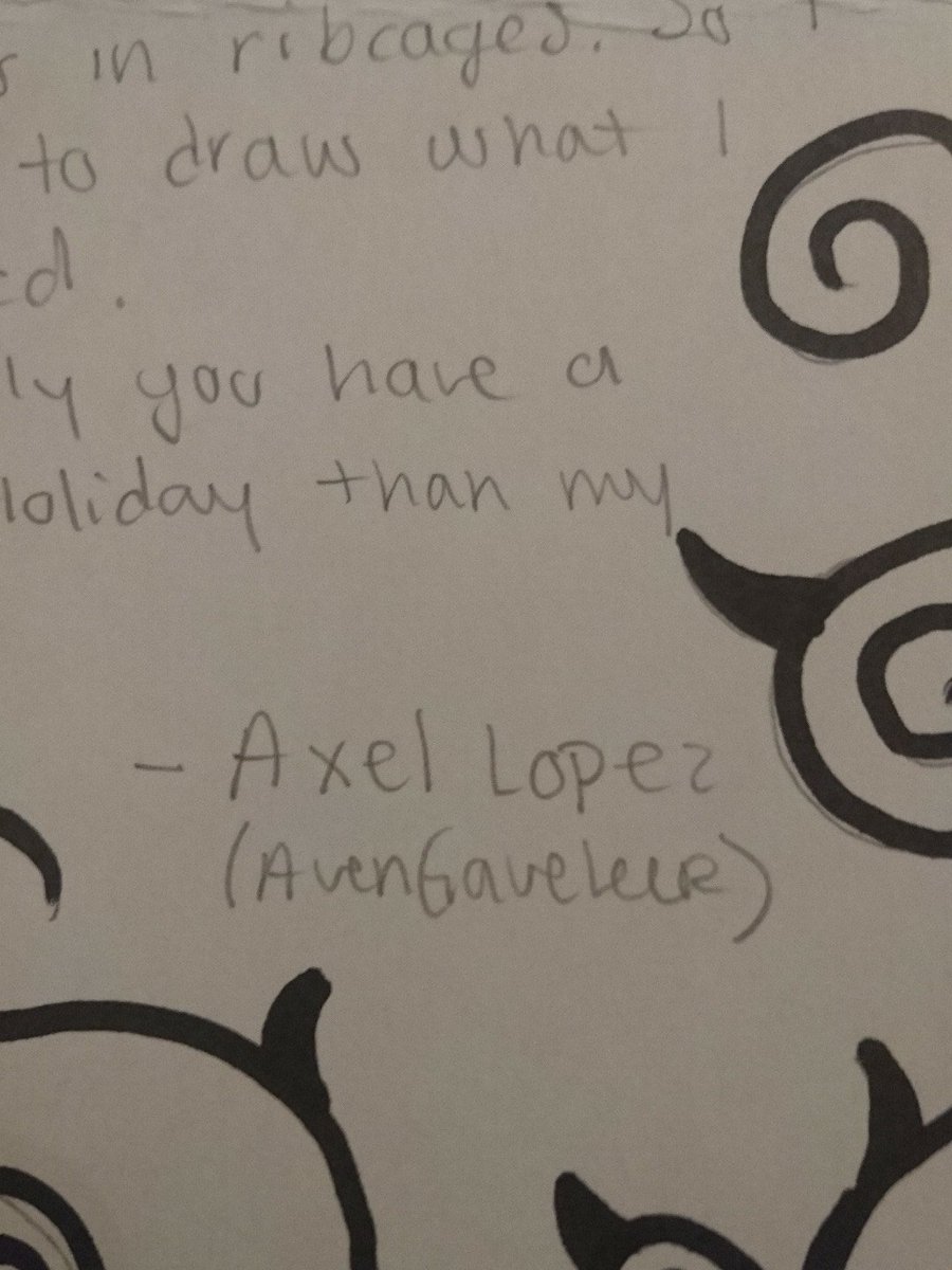 LizzyRossPlays's tweet photo. @RoosterTeeth PLEASE HELP ME FIND MY CARD SWAP PERSON! I need to thank him for his lovely card but I can't read his tag! https://t.co/tygJ5TPxPV