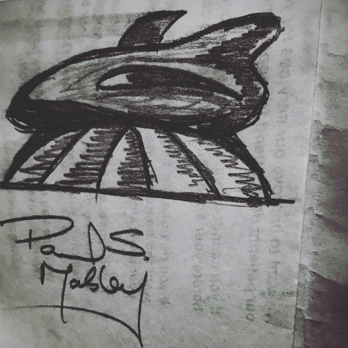 Space ship landed on top of Blancmange 2018.