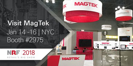 magtek's tweet image. We are fired up for #NRF2018!  From #PayOnTheGo solutions to #MultiAuthentication answers, you will find what can make your business run better at Booth 2975.  See you next week!