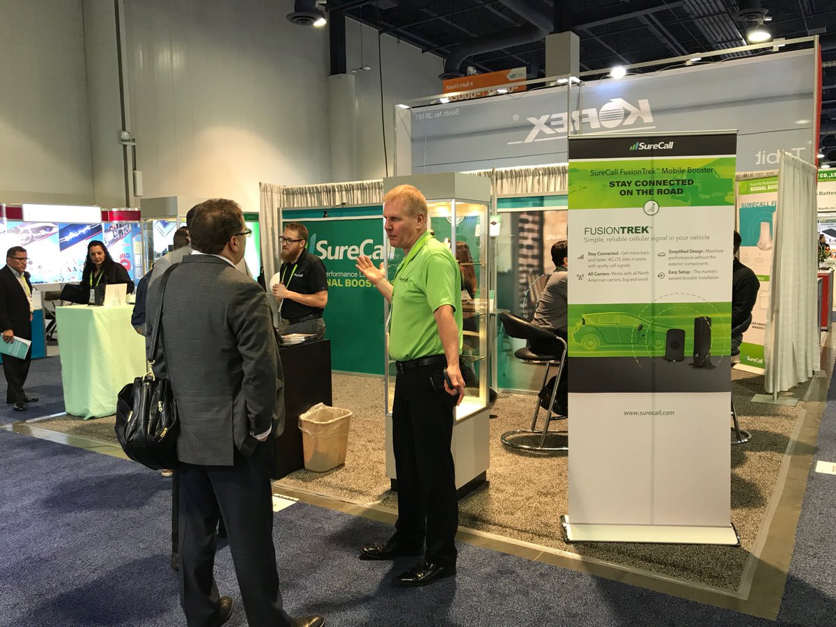 SureCall's tweet photo. Just what exactly is a #CellPhoneSignalBooster anyway? Stop by booth 35159 at #CES2018 to find out #BetterCellSignal https://t.co/mxRIIJO1HB https://t.co/a0vmYl5Xda