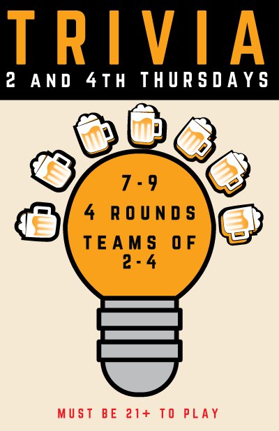 Tonight after 3-6 happy hour we have #TriviaThursday now with 4 exciting rounds! Show your stuff and win beer and swag! #denvertrivia #arvada #bartrivia