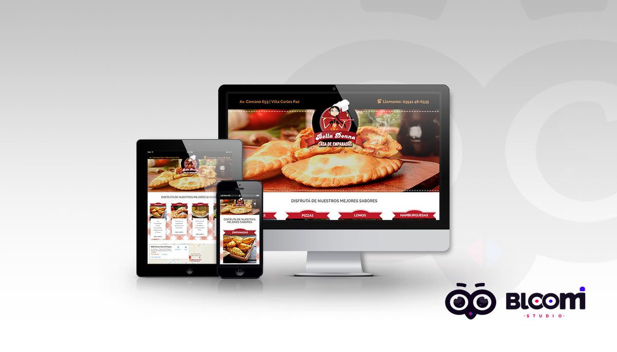 BloomiStudio's tweet image. Desarrollo web realizado para Bella Donna Empanadas y Pizzas

belladonnaempanadas.com.ar

#web #webdesign #responsive