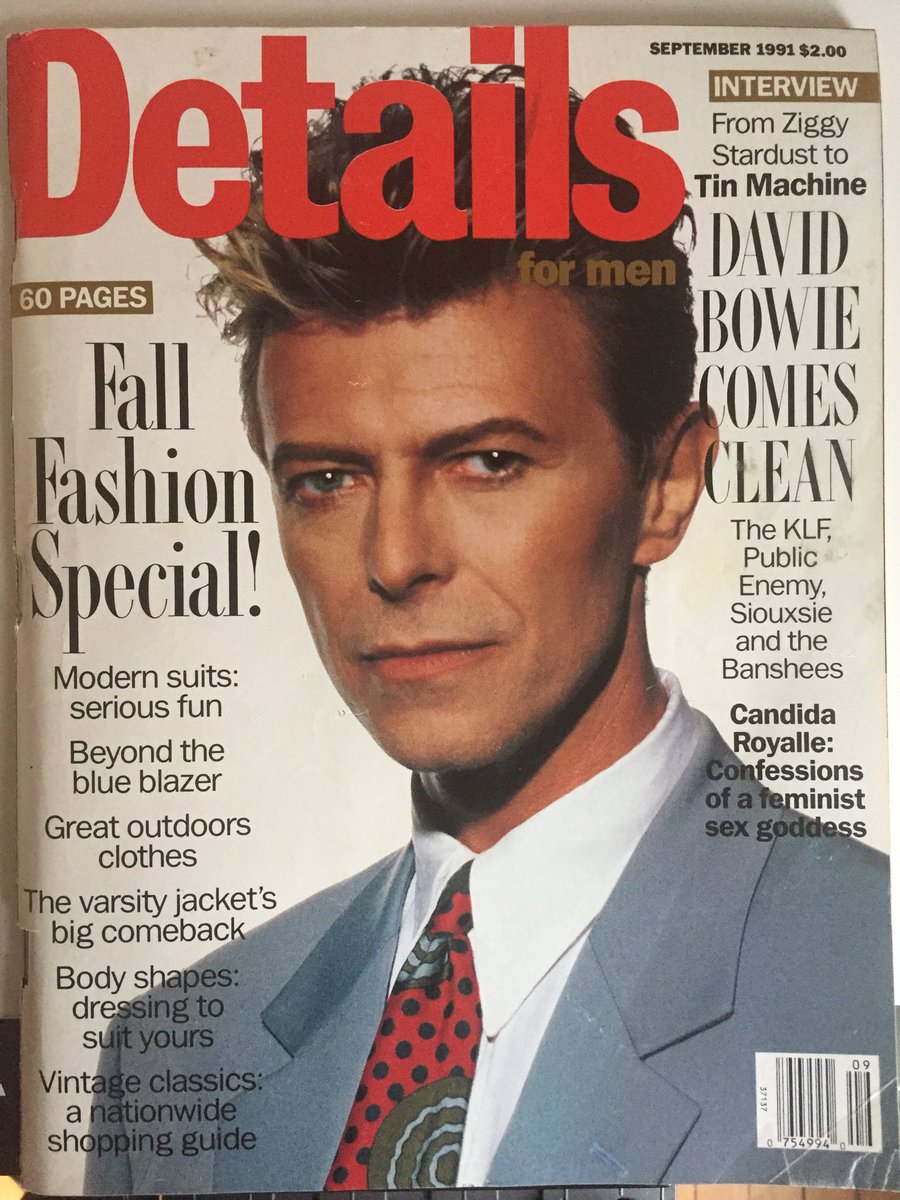 unevensteven60's tweet photo. A 1991 #DavidBowie mag cover from my collection. #BowieForever #RIPStarman https://t.co/MtkynC6fN9