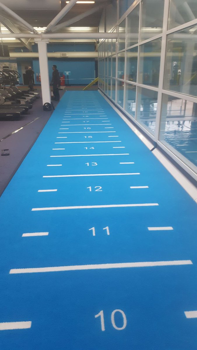 RecCoatingsltd's tweet photo. We installed our biggest track yet at @TotalFitness in Hull today- 29m x 2.5m #gymflooring #sledgetrack #sledge #sledtrack #prowlertrack #functionalfitness https://t.co/PmT1y13EO2
