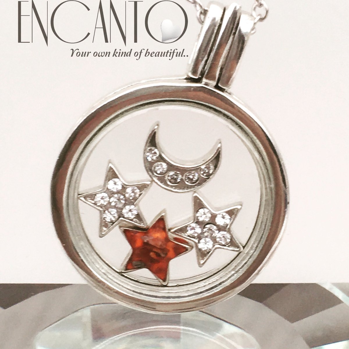 RT EncantoJeweller "Moon and stars cremation ash memorial pendant #SterlingSilver #ashesjewellery #moonandstars #moon #stars "