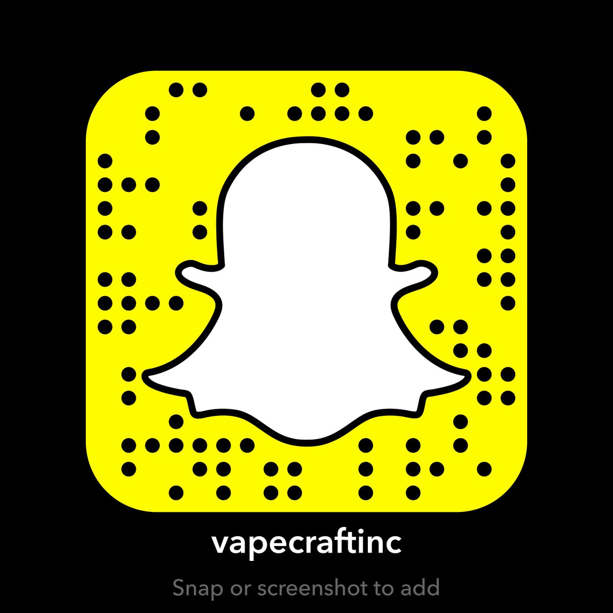 vapecraftinc's tweet photo. Add us on Snapchat and get an inside look of our company!
#vape #vaping #ejuice #vapecraft #highclassvape #eliquid #vapor #vapelove #vaporwave #vapecommunity #vapelife #cloudchaser #cloudchasing #vapeshop #vapestore #vapefam #VapeOn #vapeliquid #vapejuice #vapenation #snapchat https://t.co/bz0bdBF2VM