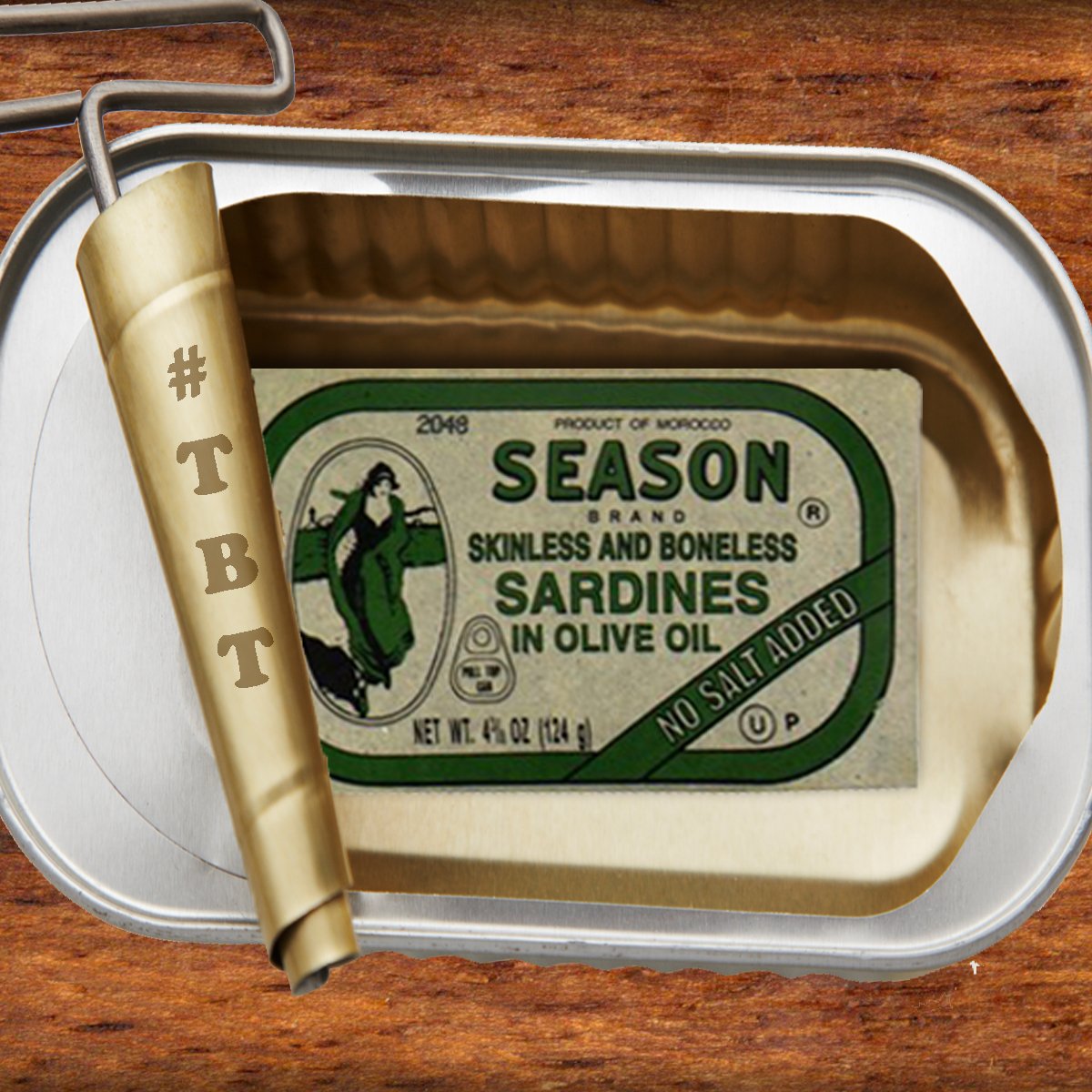 SeasonSardines's tweet photo. What's in the can is all that matters! #TBT #SeasonBrand https://t.co/fpsoaIiPOL