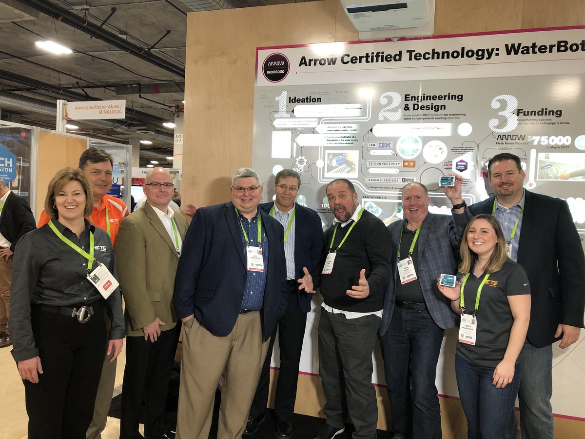 JessieMc's tweet photo. @mbanzi thanks for spending time with @TEConnectivity today! Visit the @Arrow_dot_com booth #51033 #ces2018 #makewitharrow https://t.co/mIlyh4C1Nf
