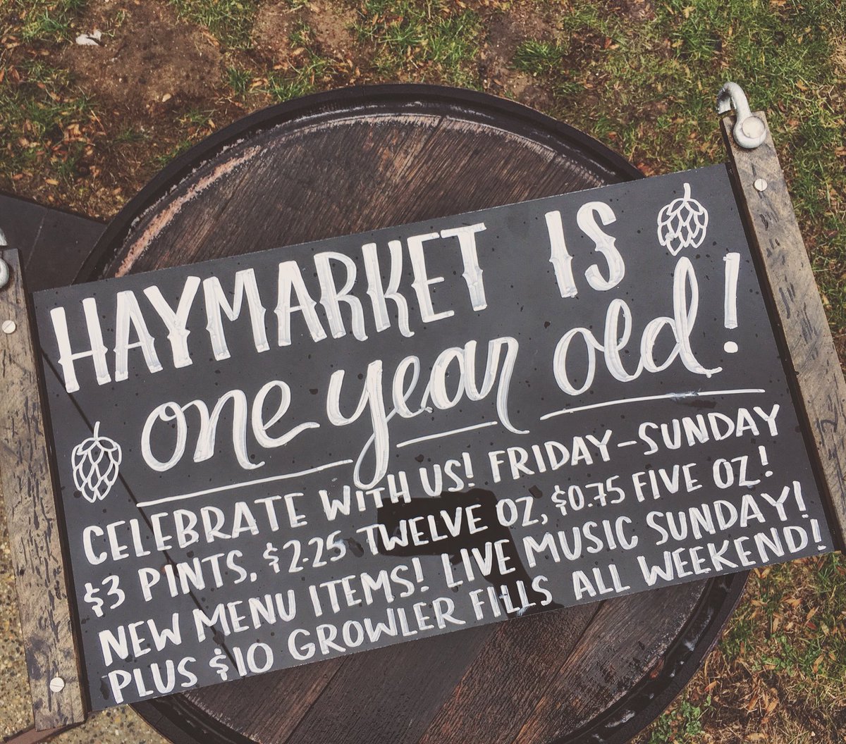 HaymarketTap's tweet image. Join us this weekend, January 12th - 14th, to celebrate! $3 pints, $2.25 twelve ounce pours, and 75 cent five ouncers! Plus $10 growler fills all weekend long! New food items are joining our menu and @RobertRolfeFedd will be playing live on Sunday from 2 PM to 5 PM! Cheers!