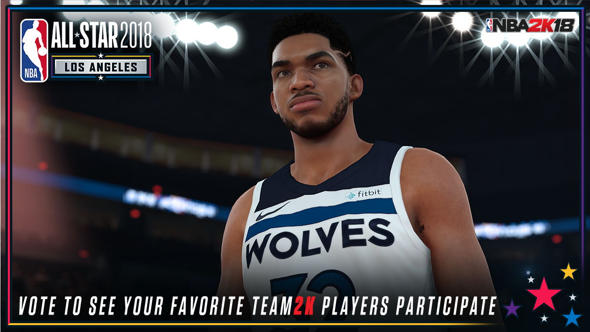 NBA2K's tweet photo. RETWEET TO VOTE FOR #TEAM2K's Karl-Anthony Towns! #NBAVote @KarlTowns https://t.co/ETmINkpnt7