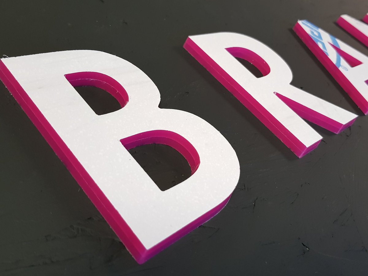 #sign we priduced today made from #3d #cnc #cut #arylic