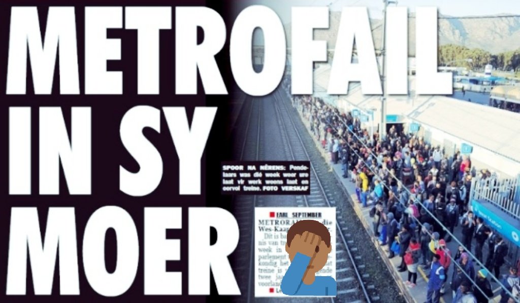 earlseptember's tweet photo. .@PRASA_Group confirms #Metrorail is in a national crisis, that needs national intervention but is still determine to change #Metrofail to #RebuildingMetrorail.
Read more in @Sonkoerant https://t.co/l1HWG7SAnw