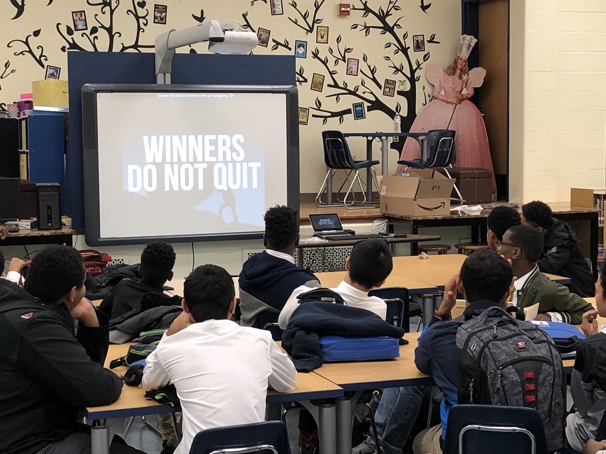 gwen_everett's tweet photo. “Boys to Men” club meeting today @CatonsvilleMS talk about motivation - Winners do not quit!  They show up!  And they keep showing up! https://t.co/xT6JitbGMA