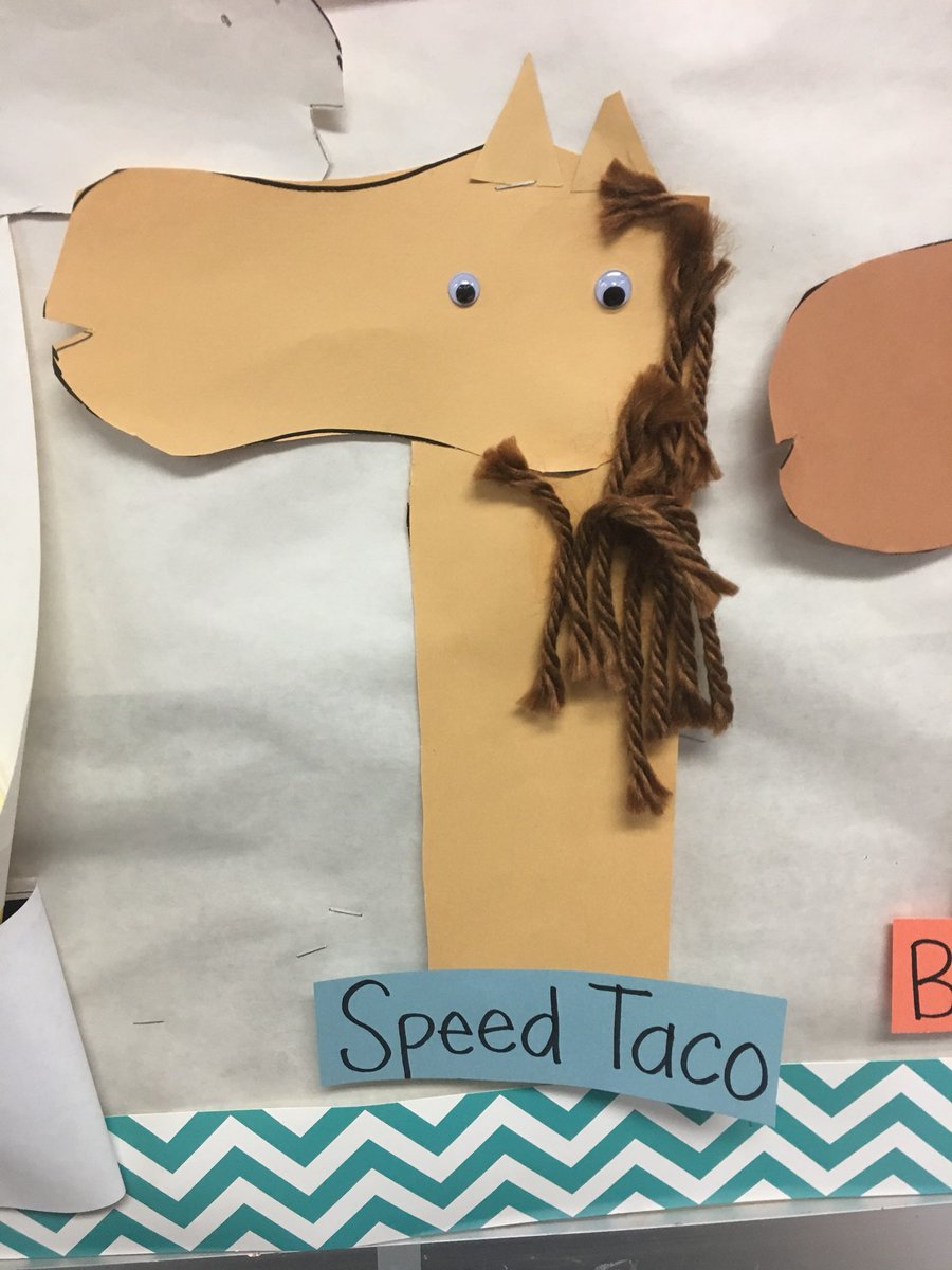 My students made horses today. I said they could name them whatever they wanted.