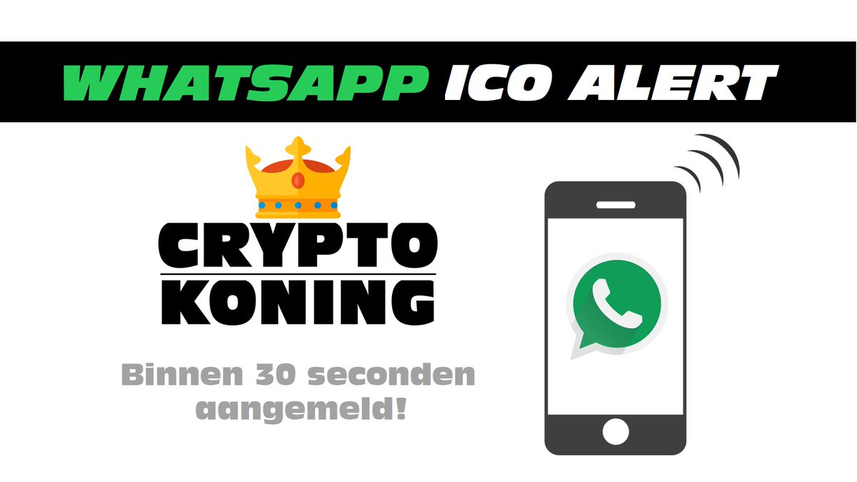 Het aantal aanmeldingen schiet omhoog! 🚀

Nooit meer een ICO missen?
Meld je aan voor onze Whatsapp ICO ALERT! 🚨
#ICO #ICOS #InitialCoinOffering 

crypto-koning.nl/ico-s/whatsapp…