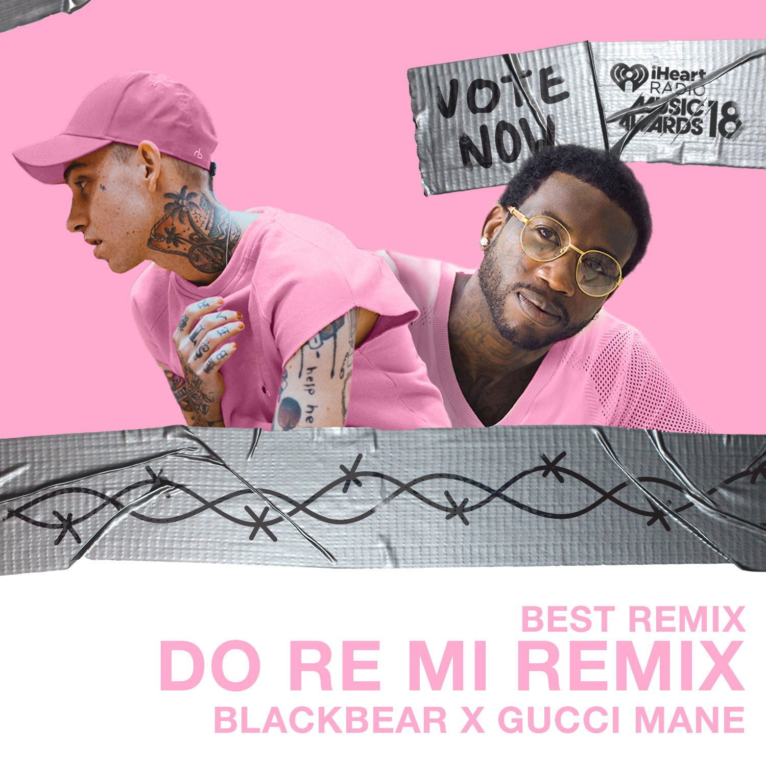 blackbear on Twitter: "gucci mane and i nominated for an iheart ! go vote  billion times .. wait for the vote menu to pop up and select me for best  remix or #