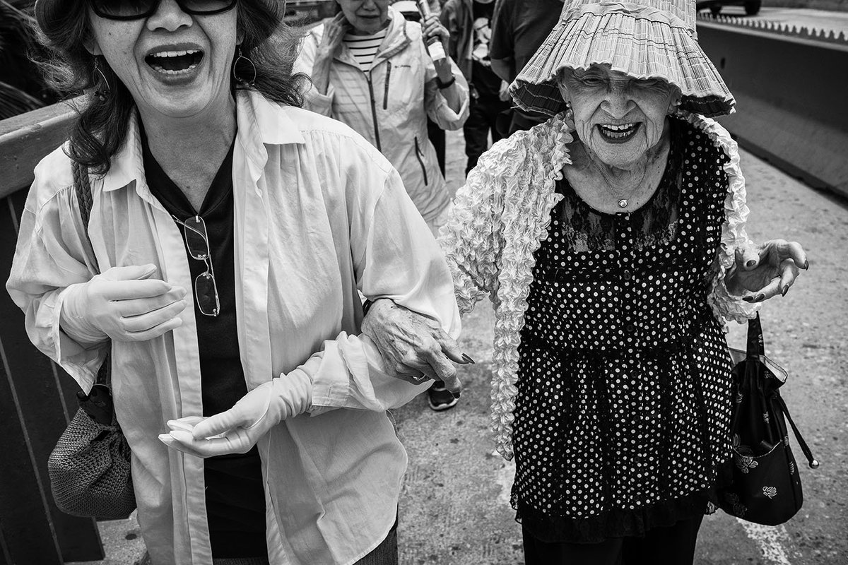 In the early summer of 2016, Mae Matsumoto, 98, (right) enjoyed an outing to the Santa Monica Pier with other Japanese-American residents from a senior housing community in Little Tokyo.