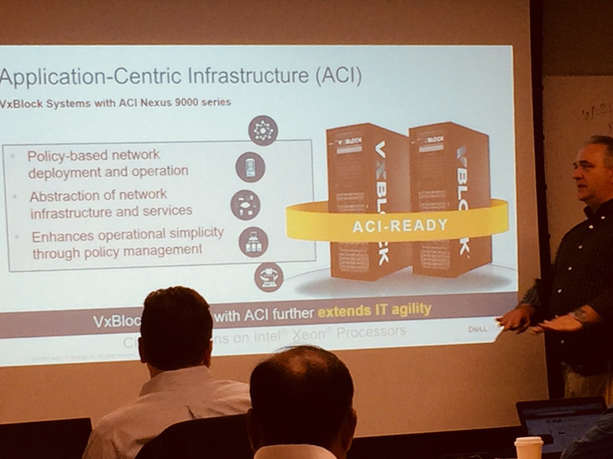 guitarorth's tweet photo. The innovation converges on the network @DellEMC_CI Vscale with @Cisco ACI Great depth and discussion during #Vscale Test Drive NYC @HPettyIII https://t.co/6zXaiFmGbR