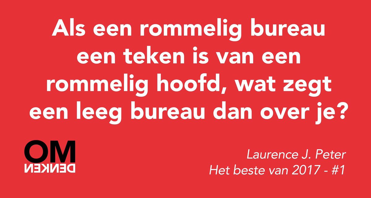 Heerlijk dit #omdenken.