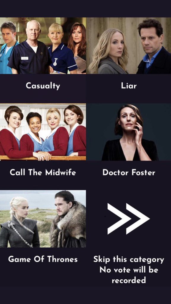 cassiebradleycb's tweet photo. Casualty has been shortlisted for Best Drama at the #NationalTelevisionAwards!
If you'd like to, vote #Casualty at https://t.co/MpX4rEEVuG ...@georgerainsford is promising to dab onstage if it's a win! #needstobeseen https://t.co/AWJQ4Wn37n