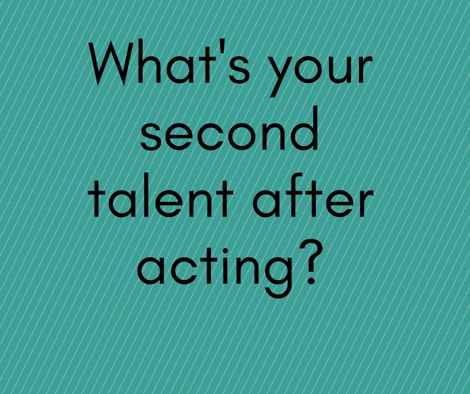 What's your second talent after acting? #acting #actorslife