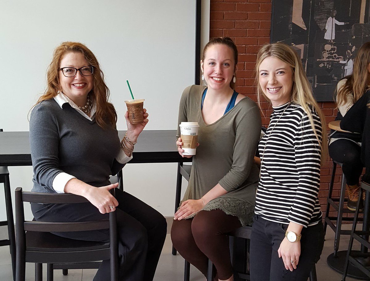 LamarUAlumni's tweet photo. We loved trying the new Starbucks on campus! Thank you so much for having us, @LamarDining! #WeAreLU https://t.co/y3BHUtG3gd
