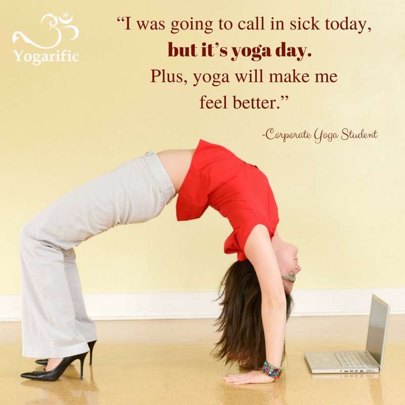 Yogarific's tweet photo. Based on this student’s comment, lunchtime yoga classes can help to reduce employee sick days! 
.
Are you looking to boost company morale and team building? Let’s arrange a yoga or self-massage class! 
https://t.co/EISLD5FBhf
.
#CorporateYoga #Ottawa #YogaOttawa #Yogarific https://t.co/RSurRIsi6Y