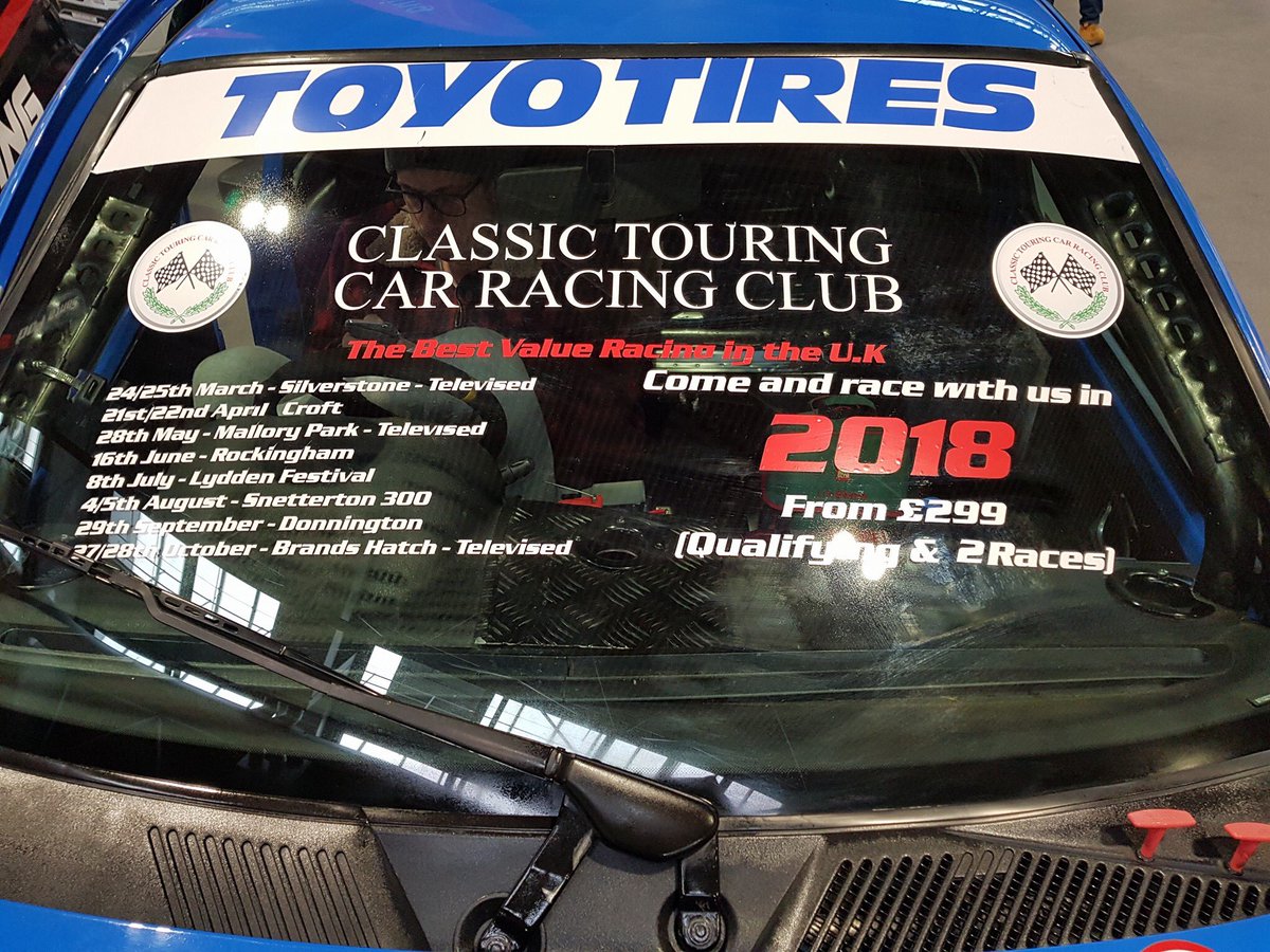 CTCRC's tweet photo. #pre05 #clio of Steve Barber on the @OfficialBARCHQ stand this weekend @autosport @ToyoTires https://t.co/blpTsYq9wp