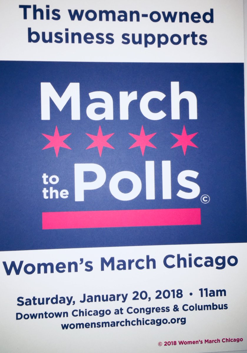 breadandwineIL's tweet photo. This woman-owned business supports Women's March Chicago. Stop in and get more info and your button!
#WomensMarch2018 #womensmarchchicago #marchtothepolls https://t.co/e9vjTX4O6n