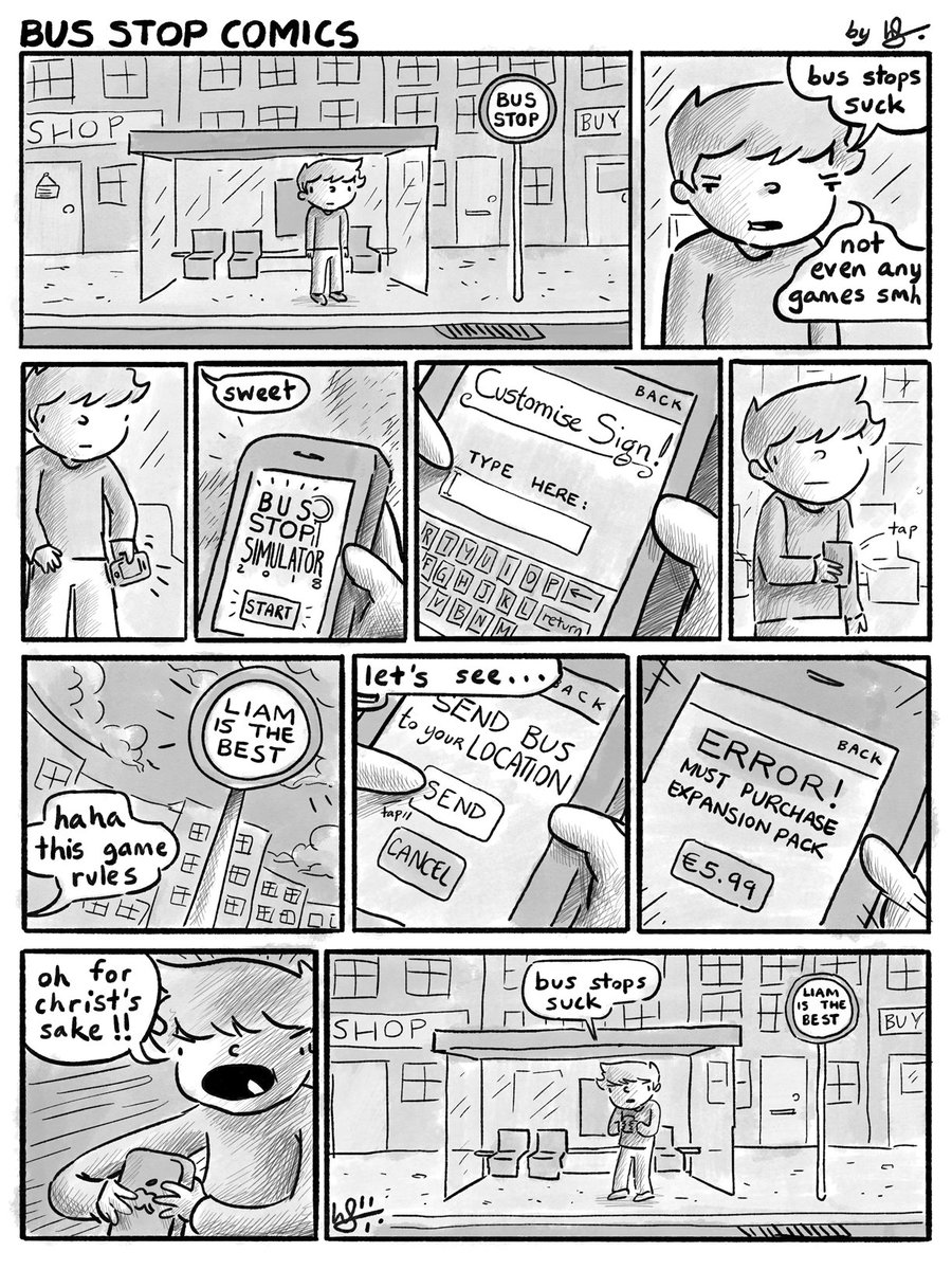 unfortunately i've never waited at a bus stop, this is my best guess as to what it's like though 