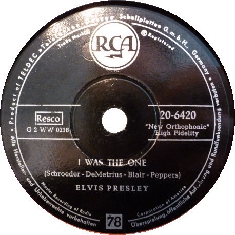 MartyJay2's tweet photo. If you are serious about #ElvisHistory forget whatever you may read - recorded on 11th Jan in #Elvis1956 this song #IWasTheOne was the song that launched #ElvisPresley in the UK via @BBC radio light programme - it was truly amazing! https://t.co/48c5J97UOH