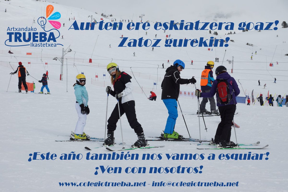 truebaikastetxe's tweet photo. El Trueba se va a esquiar. ¡Ven con nosotros a Formigal del 2 al 4 de febrero! https://t.co/ERDlRwd4dR