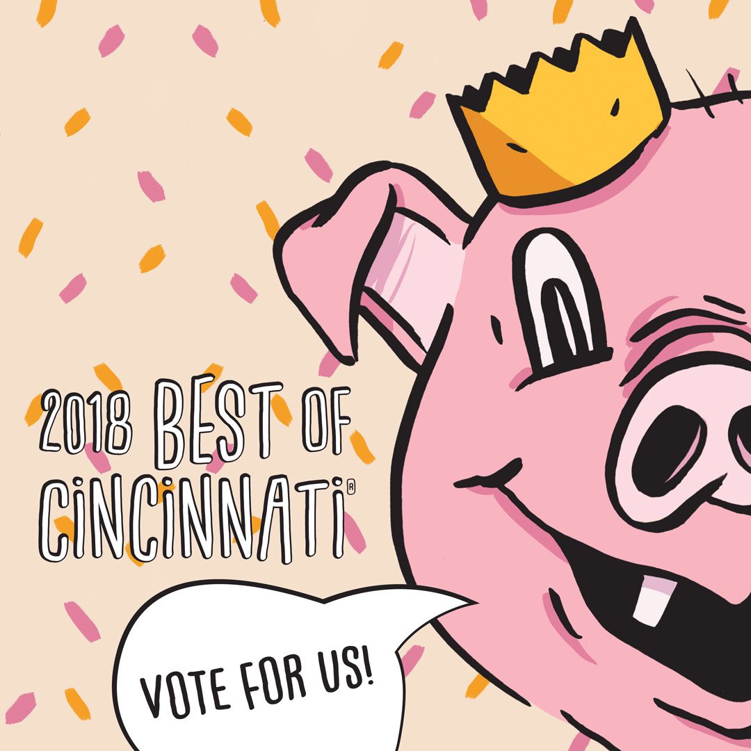 Please take a couple minutes and vote for us in any and all categories under “music and nightlife” — vote.citybeat.com 

Dont forget about our #MidTownCincy neighbors, too!
