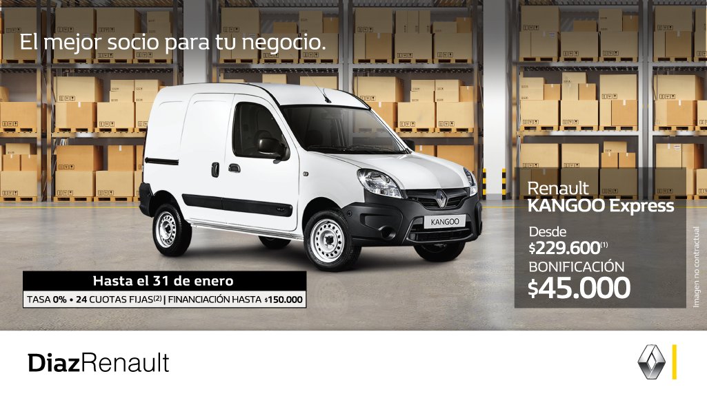 DiazRenault's tweet photo. ¡Comenzá el 2018 eligiendo tu nuevo 0km! Aprovecha el #AutoDelMes y consultanos por él. #DíazRenault Ver Términos Legales >> https://t.co/24PRnW5a7R https://t.co/tTEk3OnB7O
