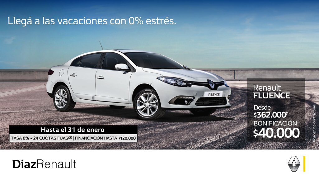 DiazRenault's tweet photo. ¡Comenzá el 2018 eligiendo tu nuevo 0km! Aprovecha el #AutoDelMes y consultanos por él. #DíazRenault Ver Términos Legales >> https://t.co/24PRnW5a7R https://t.co/tTEk3OnB7O