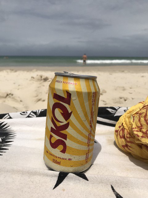 stevenredant's tweet photo. Come out of the water and have a cold one waiting for you. I could have died happy and fulfilled. #beer @skol #TheRedAnt #beach #gaysurfer #holiday https://t.co/MgRRJ5Apze