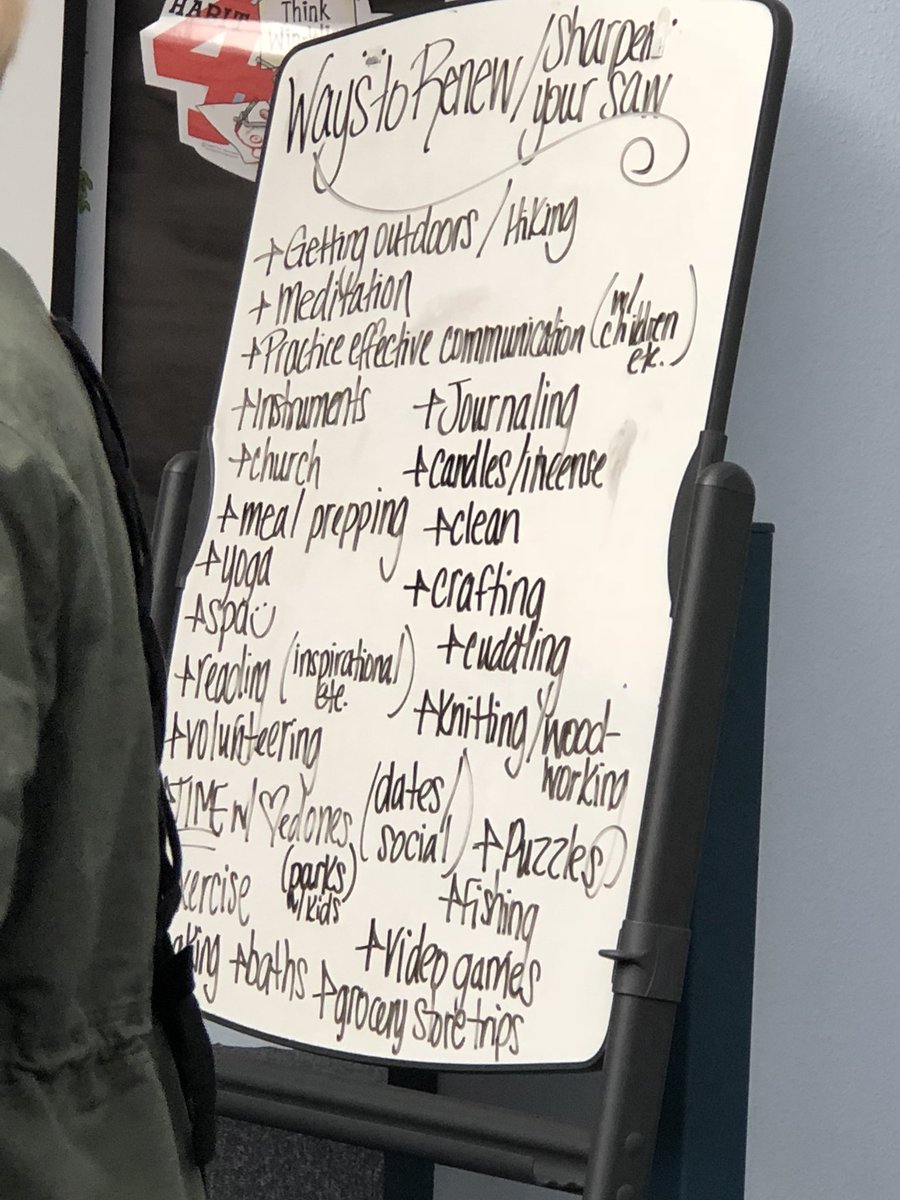 TarverSchool's tweet photo. Staff is setting a 21-day goal to Sharpen the Saw #WeAreTarver @TheLeaderinMe #Wherewillwebe https://t.co/kbo3tdfgGF