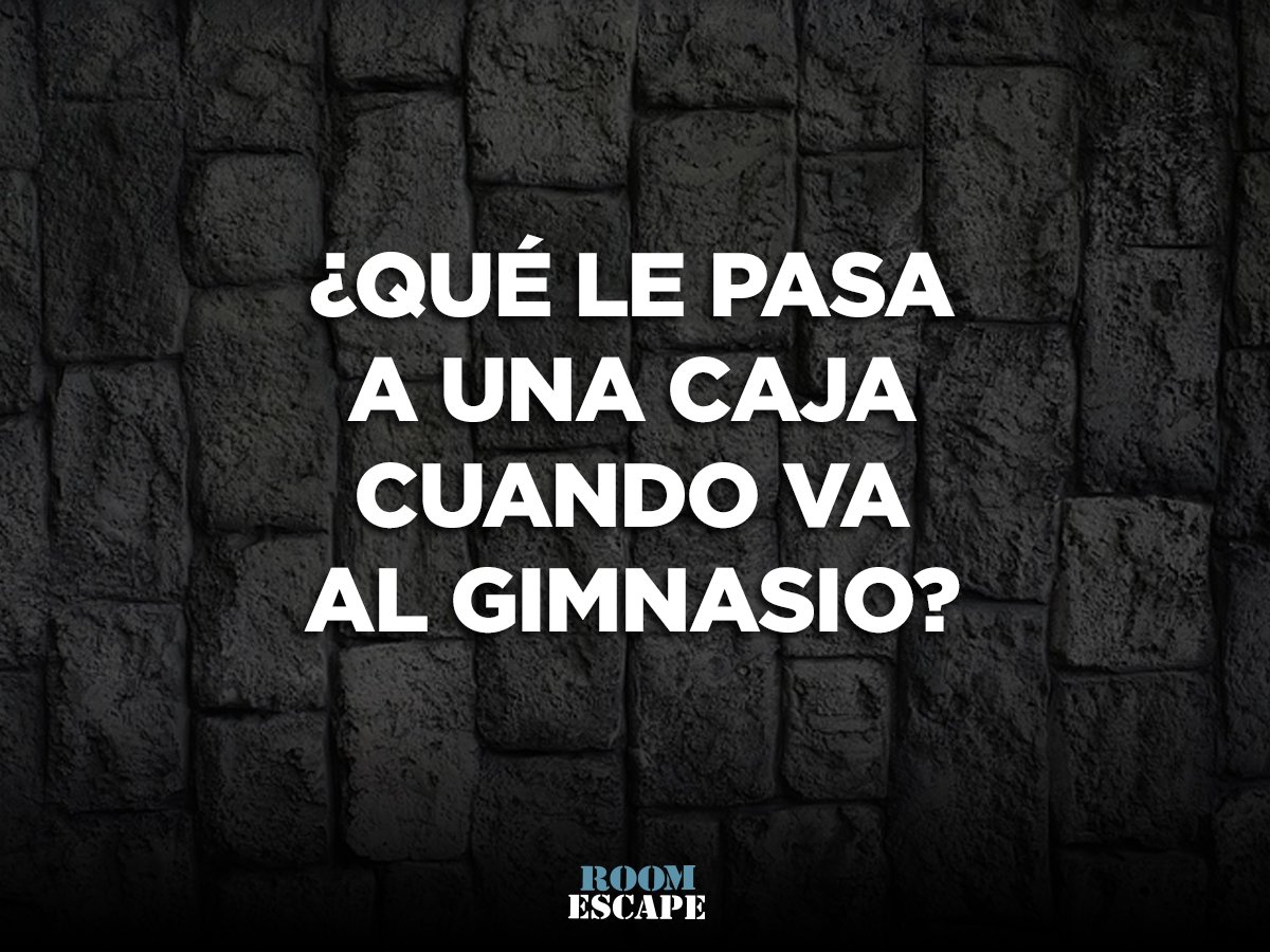roomescapeec's tweet photo. ¿Podrás resolver esta adivinanza? https://t.co/9qQAuKzYuf