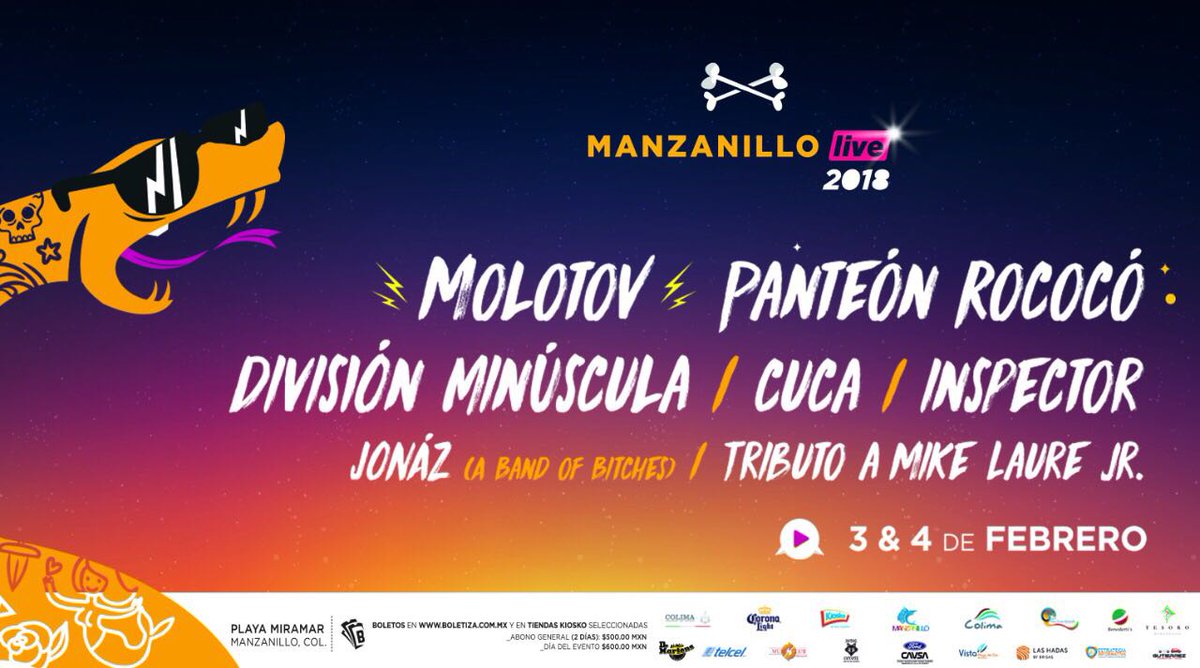 gobiernocolima's tweet photo. Cada vez más cerca el Manzanillo Live.
Todos listos para rockear? https://t.co/aY1TwGJcqo