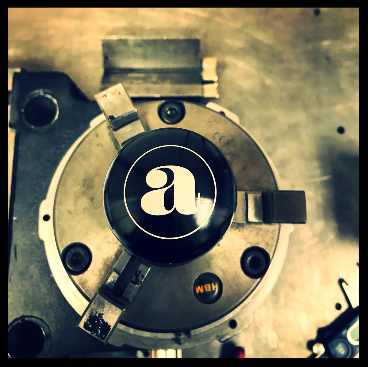 Custom laser engraved coffee tamper.. happy customer